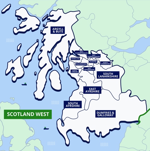 Scotland West map
