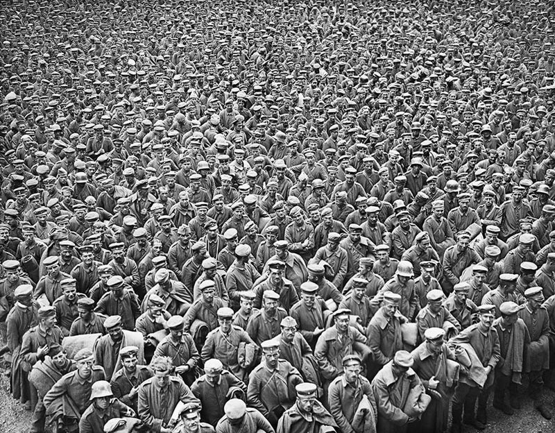 Thousands of World War One era German POWs