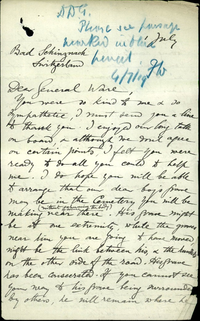 Letter To Ware Re Dickens