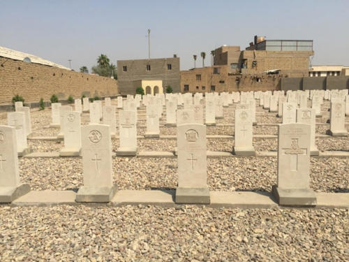 The now fully restored CWGC Kut War Cemetery