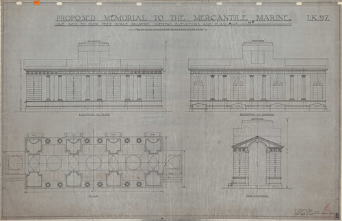 Architectural Plans of the Tower Hill Memorial