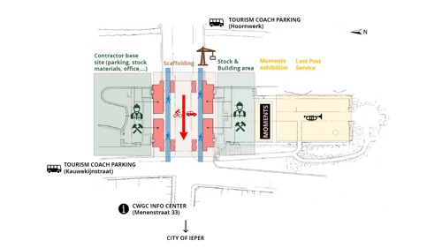 plan of the menin gate restoration