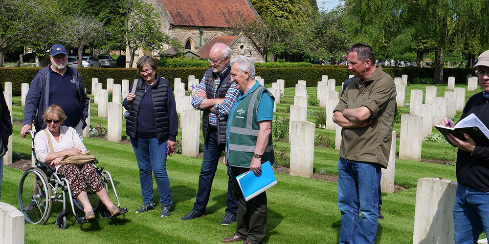 War Graves Week tour at Oxford Botley Cemetery