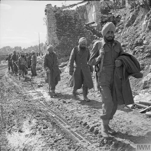 Indian army troops secure Monte Cassino.