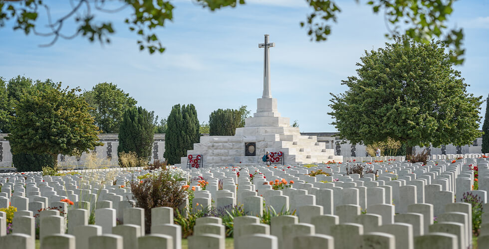 What is CWGC's largest cemetery?
