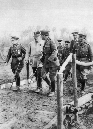 Allied high commanders visit the front, 1915