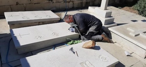 Re-engraving CWGC headstones