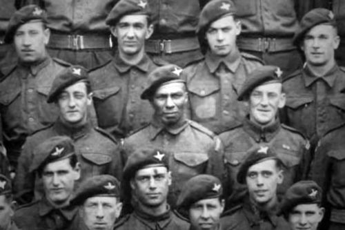 Sgt Sidney Cornell with his parachute battalion.