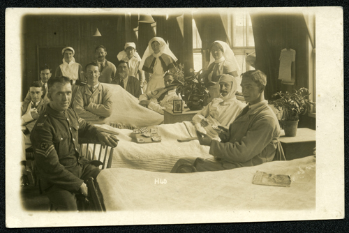 Patients playing cards