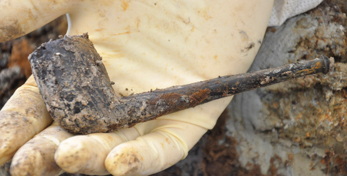 Pipe found during Fromelles recovery