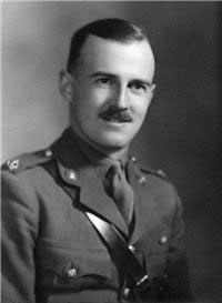 Black and white portrait photo of Major Robert Barber