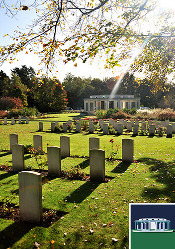 Brookwood Military Cemetery headstones and memorial