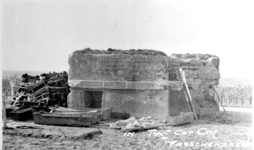 Tyne Cot bunker that was used as an aid post during the War © CWGC