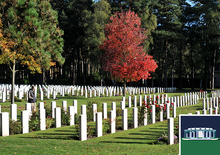 Headstones at Brookwood Military Cemetery